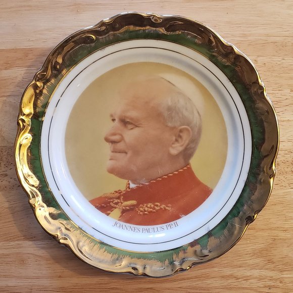 POPE JOHN PAUL II PLATE BY MITTERTEICH BAVARIA - Picture 1 of 3